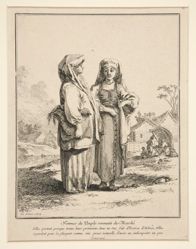Femmes du Peuple Revenant du March? (Pazardan Dönen Halkın Kadınları) by Jean Baptiste Le Prince