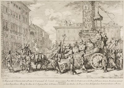 Çin Maskarası, 1735 by Jean Baptiste Marie Pierre