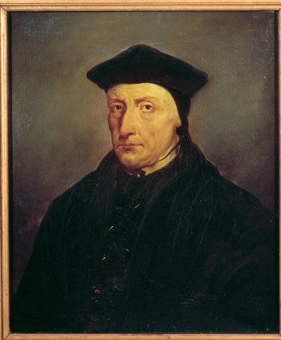 Guillaume Bude (Budee) (Budaeus) (1467-1540), Fransız hümanist portresi. Jean Baptiste Mauzaisse (1784 - 1844) by Jean Baptiste Mauzaisse