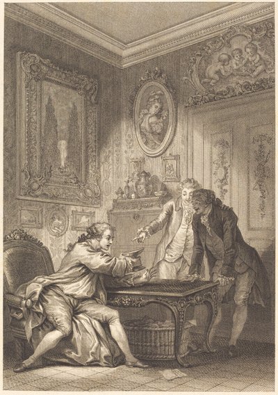 Büyülü kesim by Jean Baptiste Michel Dupreel after Jean Honoré Fragonard