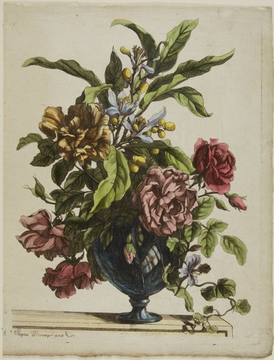 Çiçek vazosu by Jean Baptiste Monnoyer