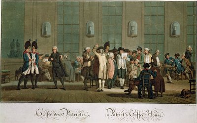 Bir Vatanseverin Kahve Evi (1. baskı) (19. yüzyıl) by Jean Baptiste Morret