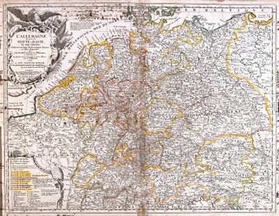 Almanya Haritası (1703) (Gravür by Jean-Baptiste Nolin