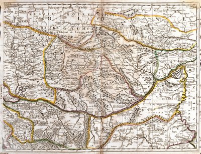 Moravya Eflak Haritası (Çek Cumhuriyeti) (Gravür by Jean-Baptiste Nolin