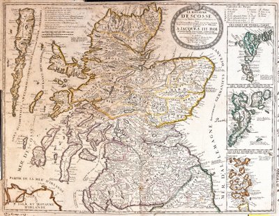 James II Hükümdarlığı altında İskoçya Krallığı Haritası by Jean-Baptiste Nolin