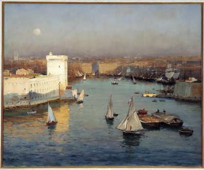 Jean Baptiste Olive (1848-1936) Dim. 50x73 cm Zorunlu söz: Koleksiyon vakfı, de provence, Marsilya by Jean Baptiste Olive