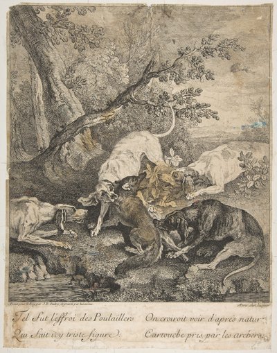 Tilki Avı, 1736. by Jean Baptiste Oudry