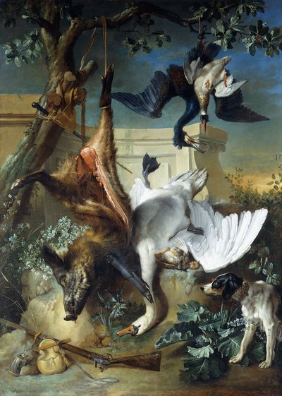 "Avın Dönüşü": Ölü Oyunu Koruyan Bir Av Köpeği, by Jean Baptiste Oudry