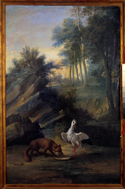 Tilki ve leylek. Jean de La Fontaine