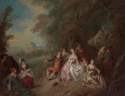 Ülke Konseri, ca. 1734. by Jean Baptiste Pater