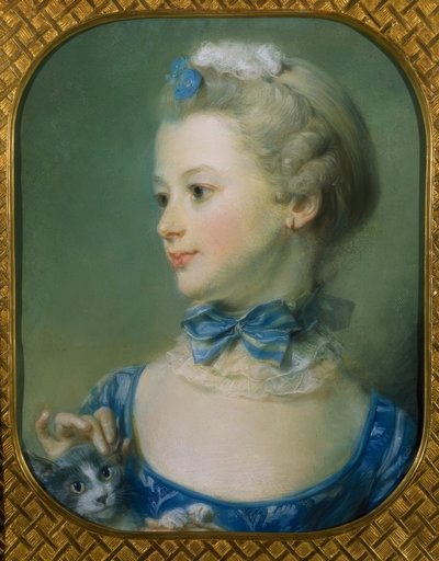 Kedili küçük kız (Mlle Huquier