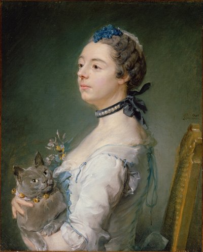Magdaleine Pinceloup de la Grange, doğdu de Parseval, 1747 by Jean Baptiste Perronneau