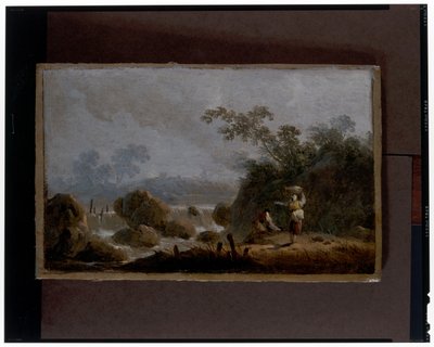 Bir Çift Manzara by Jean Baptiste Pillement