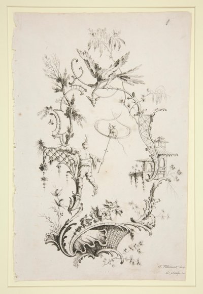 Çin Süsleri Kitabı, 6 sayfa by Jean Baptiste Pillement