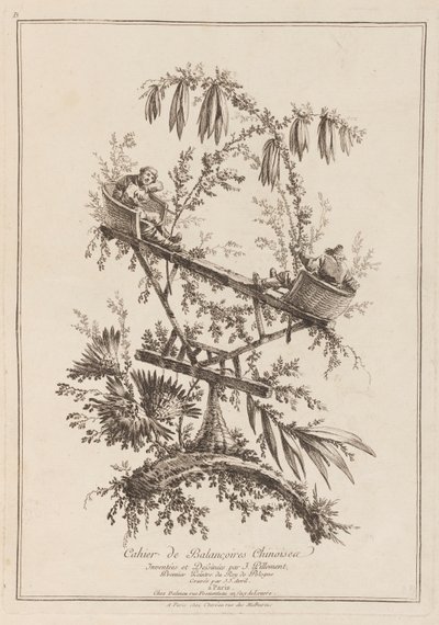 Çin Salıncakları Defter by Jean Baptiste Pillement
