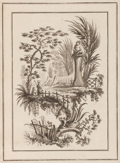 Bahçedeki Figürler by Jean Baptiste Pillement