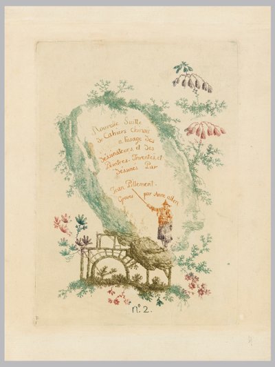 Teknik ressamların ve ressamların kullanımı için yeni Çin defterleri paketi, no.2 by Jean Baptiste Pillement
