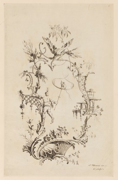 Plaka 6, "Yeni Bir Çin Süsleri Kitabı" by Jean Baptiste Pillement