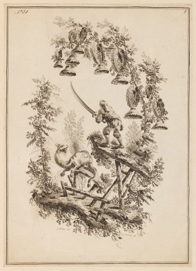 Plaka 8, "On İki Balıkçı ve Avcı Odası" by Jean Baptiste Pillement
