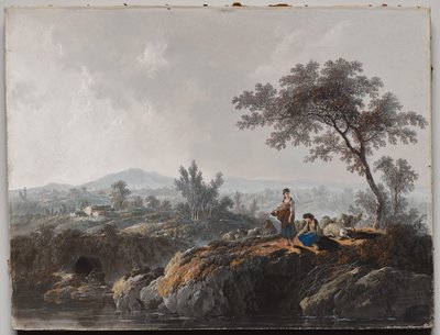 Manzaradaki Çobanlar by Jean Baptiste Pillement