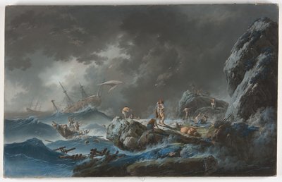 gemi enkazı by Jean Baptiste Pillement
