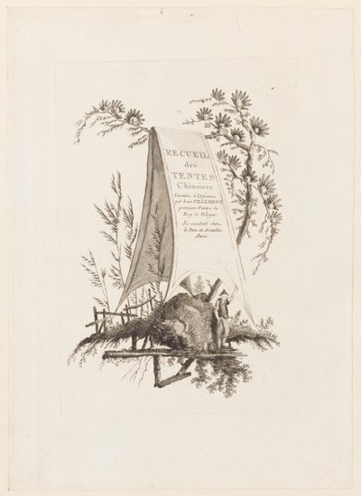 Başlık Sayfası, "Çin Çadırları Koleksiyonu"ndan by Jean Baptiste Pillement