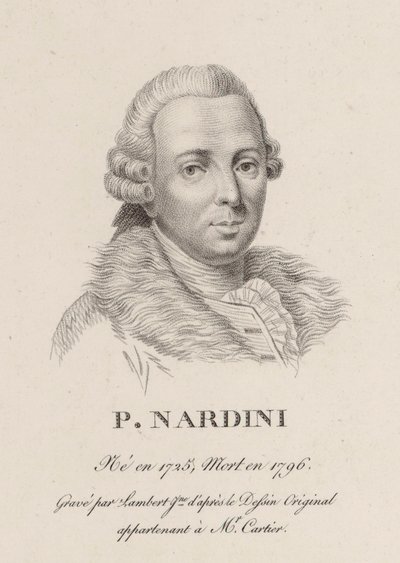 Kemancı ve besteci Pietro Nardini 1722-1793
