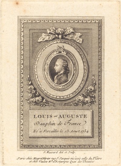 Louis-Auguste, Fransa Dauphin by Jean Baptiste Raphael Urbain Massard