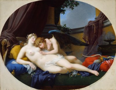 Aşk Tanrısı ve Ruh by Jean Baptiste Regnault