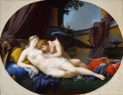 Aşk Tanrısı ve Ruh, 1828. by Jean Baptiste Regnault