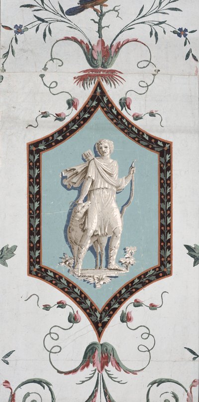 Arabesk duvar kağıdı tasarımı (detay) (ayrıca bkz. 254542) by Jean Baptiste Réveillon