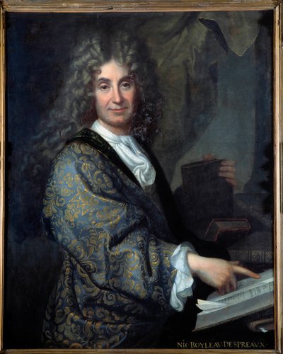 Nicolas Boileau (1636-1711) dit Boileau Despreaux (Boileau-Despreaux), fransız yazar - Tablo Jean Baptiste Santerre (1651-1717) - Tuval üzerine yağlı boya - Güneş 1,00 X 0,82m - Lyon, Musee Des Beaux Sanat - Nicolas Boileau