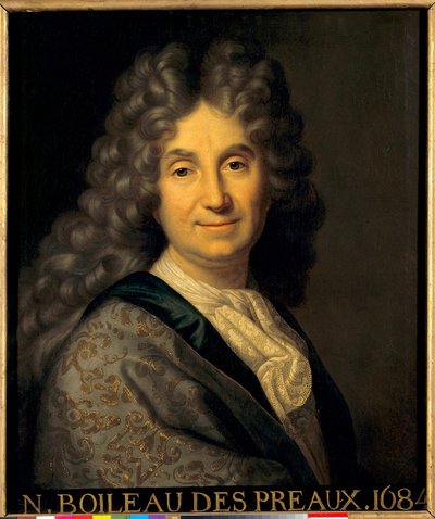 Nicolas Boileau Despreaux'nun Portresi (Boileau-Despreaux) (1636-1711) - Boyama Jean Baptiste Santerre (1651-1717) by Jean Baptiste Santerre