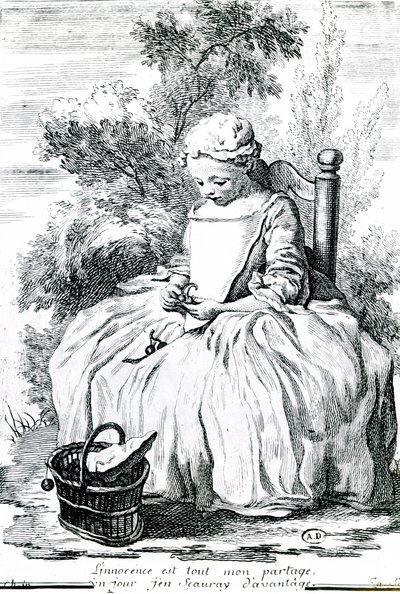 L'Innocence, c.1738 (gravür) by Jean Baptiste Simeon (after) Chardin