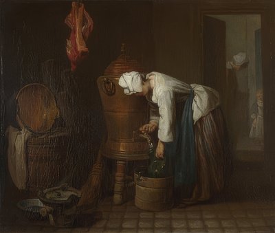 La Fontaine (su deposu). 1733 veya sonrası by Jean Baptiste Simeon Chardin