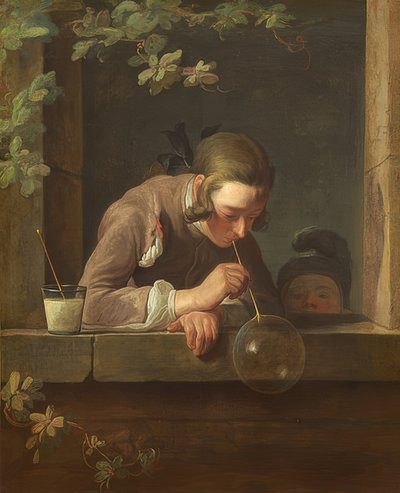 Sabun köpüğü. 1733/34 civarında by Jean Baptiste Simeon Chardin