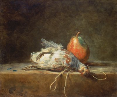 Keklik ve Armut ile Natürmort, 1748 by Jean Baptiste Simeon Chardin