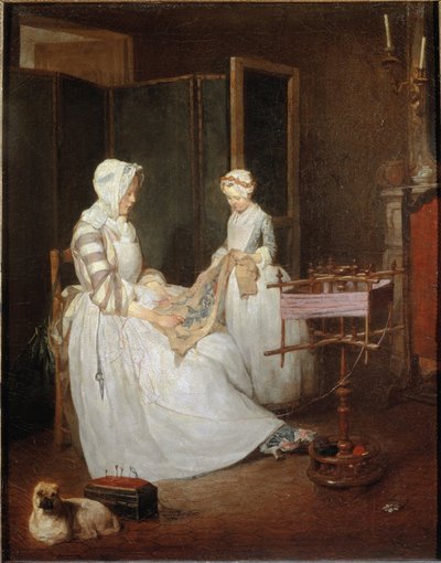 Çalışkan Anne, c.1740 by Jean Baptiste Simeon Chardin