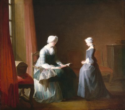İyi Eğitim, c.1753 (tuval üzerine yağlı boya) by Jean Baptiste Simeon Chardin