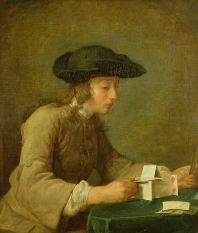 Kartlar Evi by Jean Baptiste Simeon Chardin