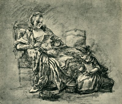 Mektup, 18. yüzyılın ortaları, 1943. by Jean Baptiste Simeon Chardin