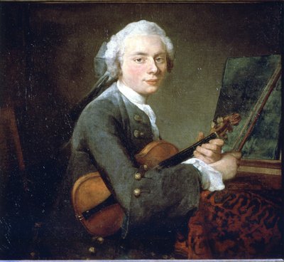 Kemandaki Genç Adam, yaklaşık 1738. Charles Theodose Godefroy