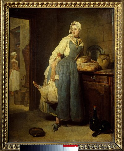 Teçhizatçı. Jean Baptiste Simeon Chardin (1699-1779) tarafından tablo 18. yüzyıl Güneşi. 0,47x0,38 m. by Jean Baptiste Simeon Chardin