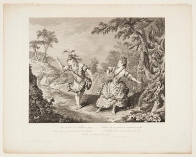 "Sylvie" Operasından bir sahne by Jean Baptiste Tilliard