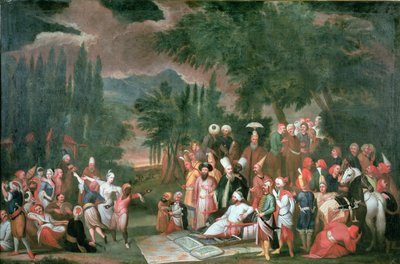 Sultan III. Ahmed ile Bir Türk Av Partisi by Jean Baptiste Vanmour