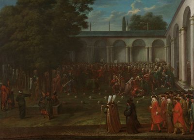 Cornelis Calkoen, Sultan III. Ahmed ile Seyircisine Giden Yolda, c.1727-30 by Jean Baptiste Vanmour