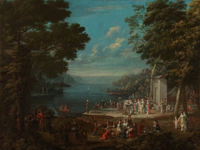Ladies’ Outing at Hünkâr İskelesi along the Bosporus Damesfeest in Hünkâr İskelesi aan de Bosporus by Jean Baptiste Vanmour
