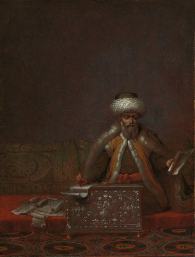 Kançılarya Başkanı Reis Efendi Yolculuk Efendi, Rektörlük Başkanı by Jean Baptiste Vanmour