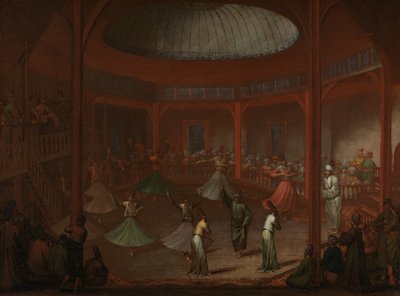 Mevlevi Dans Eden Derviş by Jean Baptiste Vanmour