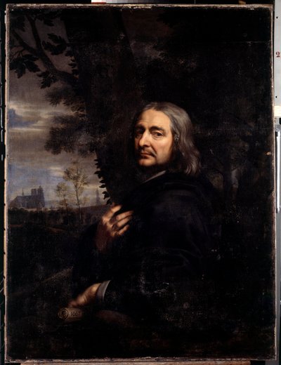 Philippe de Champaigne, sanatçının amcası (1602-1674) Kaybolan bir otoportrenin kopyası. Jean Baptiste de Champaigne (1631-1681) 1668 Sun tarafından tablo. 1,2x0,9 m by Jean Baptiste de Champaigne
